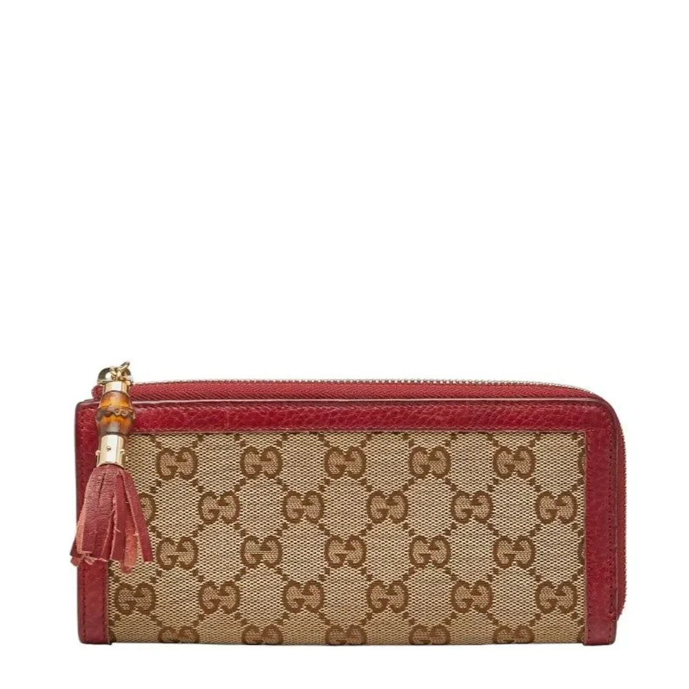 Gucci GG Canvas Bamboo Long Wallet